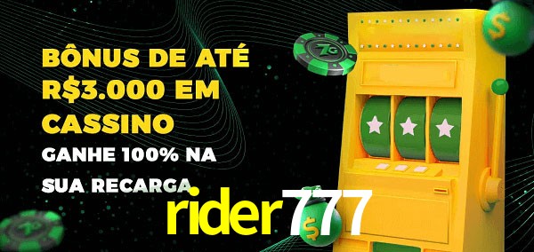rider777 melhor bônus de depósito